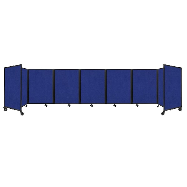 Versare Room Divider 360 Folding Portable Partition 19'6" x 4' Royal Blue Fabric 1148705 - main